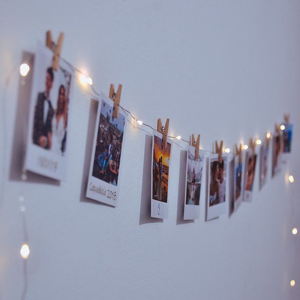 Polaroids with Clips & Fairy Lights